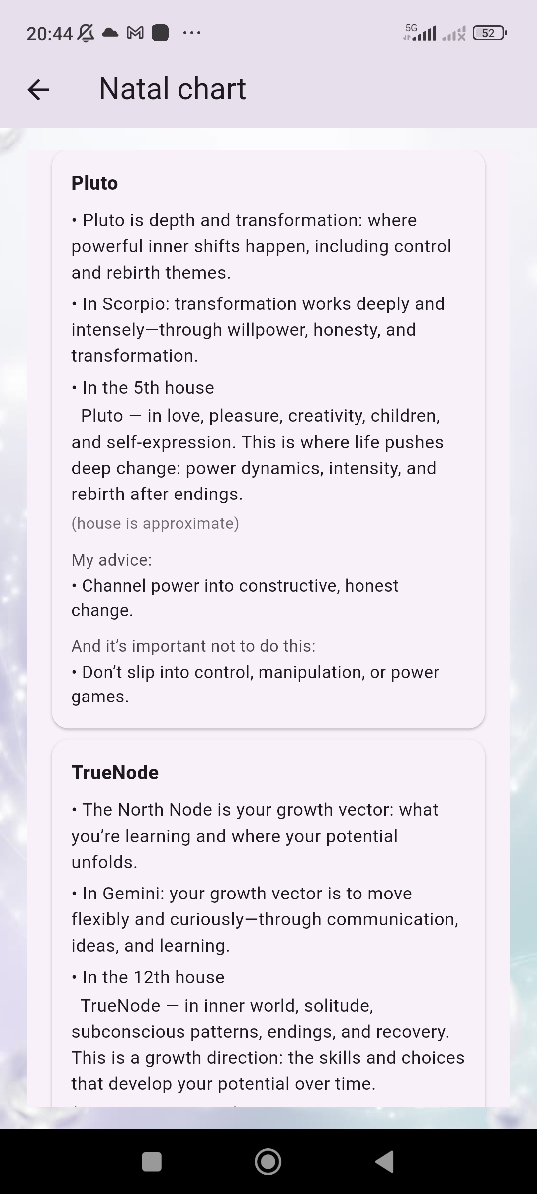 Astera deeper natal chart planets interpretation