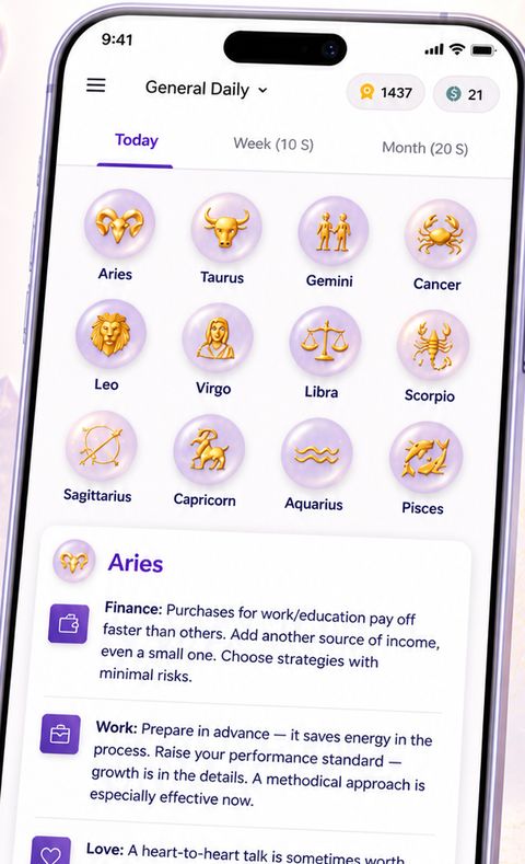 Daily horoscope by sign